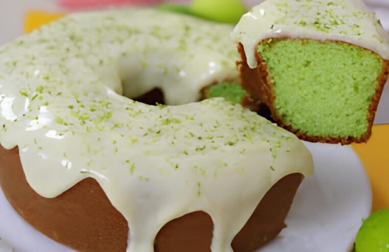 Bolo de limão com Cobertura Cremosa